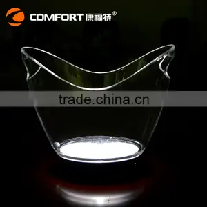 2016 New Launced 4 Liters LED Acrylic Ice Bucket Oval Shape Beer Cooler Gifts thumbnail-2