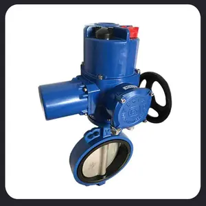 Wafer Type Electric Butterfly Valve DN15 Network Connection Control thumbnail-3