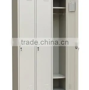 2 Door Knock Down Steel Wardrobe Storage School Lockers thumbnail-5