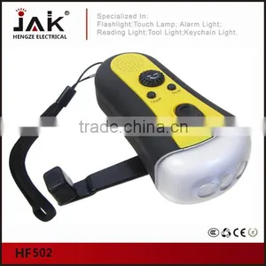 JAK HF502 3 LED Hand Crank Radio Flashlight thumbnail-1