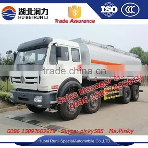 8x4 Baotou Beiben Refueling Diesel Tanker Truck 25cbm to 30cube Meter Fuel Tank Trucks For Sales thumbnail-1