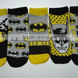 Birls Comic Ankle Socks. 5 - Pack. Superhero Design thumbnail-1