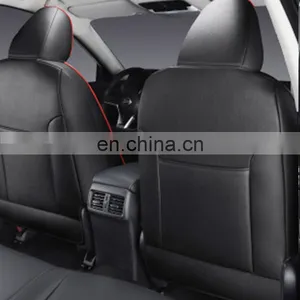 Promotional Free Sample Beige Memory Foam Version Intermediate True Genuine Leather Wellfit Car Seat Cover Sets Kits thumbnail-5