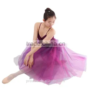 Ballet Half Long Tutus With 5 Colourful Layers, Performance Ballet Long Tutu (WE05011) thumbnail-1