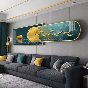 Living Room Home Decoration Modern Nordic Art Abstract Canvas Crystal Porcelain Painting thumbnail-3
