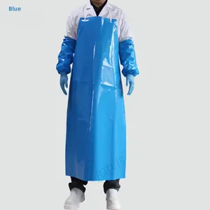 Jarvis Tpu Apron Shiny Outside Matte Inside Soft And Comfortable Easy-to-clean TPU Apron for Slaughtering House,meat Shop thumbnail-2