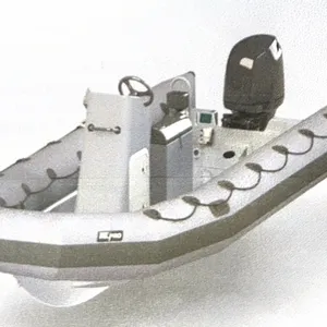 Inflatable Boat 6M With Rigid Hard Aluminum Whole Bottom, 100Hp Engine and Driving Controller for Security and Navy thumbnail-3