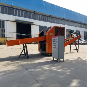Waste Fiber Cutter Clothing Strips Old Clothes Flax Jute Fishing Net Polyester Knitted Fabric Material Cutting Cutter Machine thumbnail-5