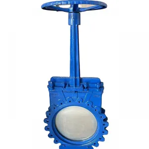 Best Selling CLASS 150 Cast Steel Knife Gate Valve JIS 5K 10K Pneumatic PN16 EPDM Seat Knife Gate Valve Slurry Valve thumbnail-1