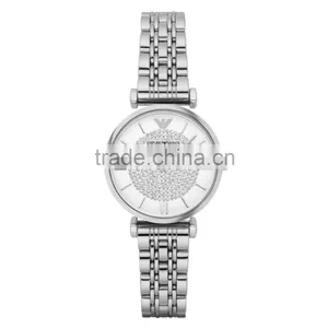 WOMEN'S TWO TONE STEEL BRACELET & CASE QUARTZ ANALOG WATCH AR1926 thumbnail-2