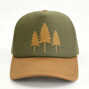 Caps and Hats Manufacturer Customized Fashion Outdoor Sport Trucker Cap With Embroidery Logo High Quality 5 Panel Trucker Hat thumbnail-2