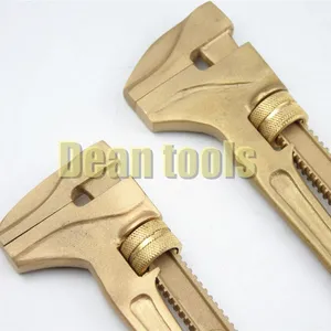 Non-Sparking Monkey Adjustable Wrench for Mining Explosion-Proof Operations, 350 Mm, 1.12kg, Safety Tested thumbnail-4