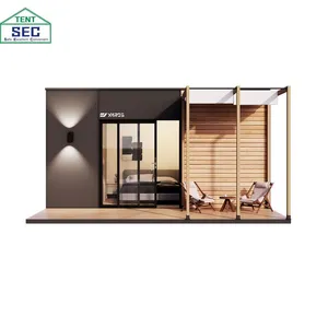 OEM Custom Wholesale High Corrosion Resistance Prefab Modular Steel Houses Warm Vacation Cabins Glamping Tiny Home From Factory thumbnail-1