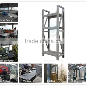 Garment Factory Metal Racking Estante Metalico Steel Storage Shelving Supermarket Warehouse Storage Shelf With 3 Tiers thumbnail-4