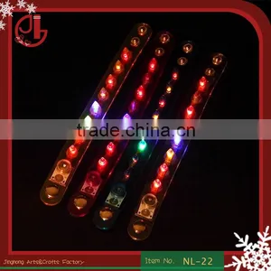 Promotion Halloween Party LED Bracelet Nightclub Rivet Luminous Bracelet Electronic Light-Emitting Bar Bracelet thumbnail-1