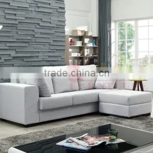 Living Room Furniture White Leather Corner Sofa C01-1 thumbnail-3
