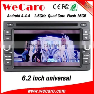 Wecaro 6.2" WC-2U6008 Android 4.4.4 Car Dvd Player in Dash Car Navigation and Entertainment System Android A9 Cpu thumbnail-1