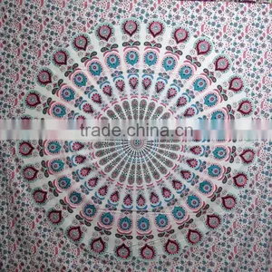 Peacock Antique Boho Wall Decor Indian Bedspread Latest Tapestries Mandala thumbnail-1