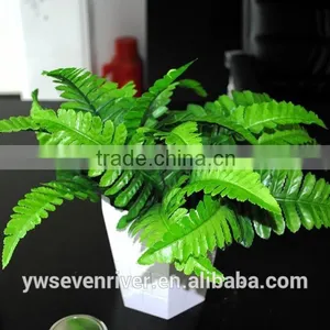 Simulation Take 7 Fork Persian Persian Grass Decoration Project With Big Leaves Green Plant Flowers, Silk Flower Flower thumbnail-4