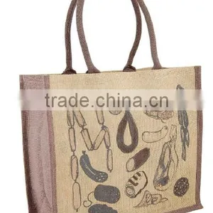 2016 Large Customized Logo Jute Wine Bottle Bag Wholesale thumbnail-2