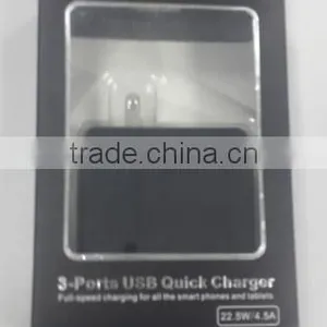 CE RoHS FCC Qualcomm Certified 3 Usb Quick Wall Charger With Quick Charge 2.0 Wholesale thumbnail-6