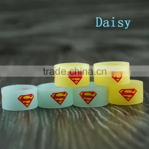 USA Hot Sale Decorative and Protection Glow in the Dark Silicone Vape Band Customized Logo Service Vape Band Design Your Logo thumbnail-1