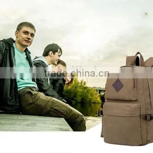 Canvas Hiking Backpack for Men thumbnail-3