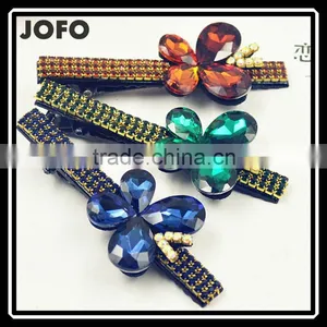 2015 Hot Alligator Hair Clip Hair Rhinestone Barrettes Boutique Bows thumbnail-1