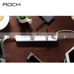 Rock pc Nano Ceram Power Strip Socket With 4 USB Smart Socket Plug Multifunctional Smart Power Strip Electronics thumbnail-4