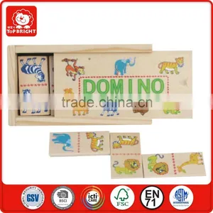 Clastic China Factory Toys 28 Pcs Fancy Toy in Storage Wood Box Enlightenment Early Education Children Domino Game thumbnail-6