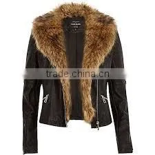 Ladies Leather Jacket thumbnail-3