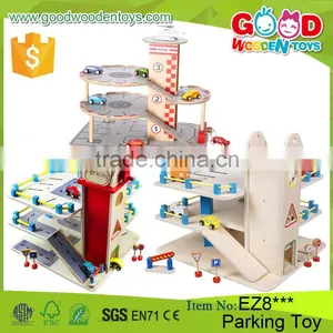 Good Quality Children Educational Play Set Wooden Car Toy Garage Cheap Price Parking Toy Quality Choice thumbnail-1