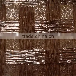 4-12mm Colored Back Coated Decorative Room Wall Patterned Mirror thumbnail-1