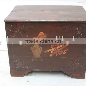Antique Chinese Painted Shanxi Chest thumbnail-1