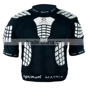 Rugby Protection Padded Top Short American Football Pro Combat Compression Gear Padded Protection Wear thumbnail-1