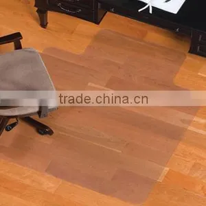 Clear Office Desk Chair Mat With Lip/Rectangular Shape thumbnail-1