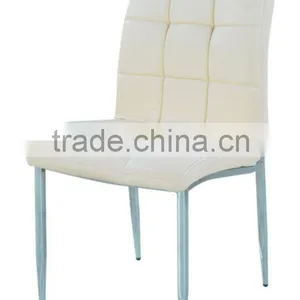 PU Leather and Steel Dining Chair thumbnail-1