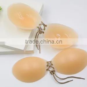 OEM Customized Cheap Nude Silicone Invisible Teardrop Strapless Plus Size Bra thumbnail-4