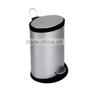 Oval Metal Waste Bin thumbnail-2
