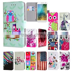 Printed PU Flip Wallet Leather Phone Case For Sony Xperia C5 Ultra thumbnail-1
