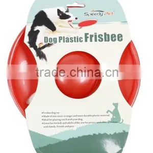 Plastic Pet Funny Frisbee Toys Red Color thumbnail-5