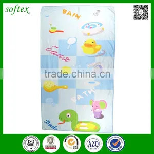 2016 Hot Selling Cartoon Animal Print Microfiber Beach Towel Manufacturers for Kids thumbnail-2