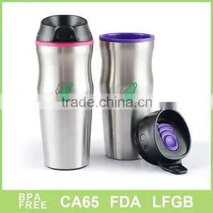 Stainless Steel Water Mug With Plastic Inner and pp Lid thumbnail-1