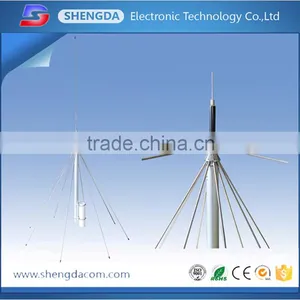 High Gain Outdoor Omni Directional Fiberglass Diamond Base Station Antenna With SO-239 or Customization Connector thumbnail-4