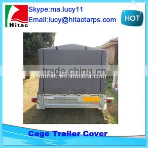Durable Waterproof Cage Trailer Covers Tarps for Sale thumbnail-2