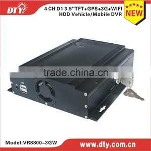 DTY VR8800G Solid In-vehicle Recording 4ch d1 h 264 Hdd Car Dvr Four Camera Gps thumbnail-1