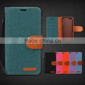 Fashion New Design Canvas Wallet Case for Iphone6/note5 thumbnail-1
