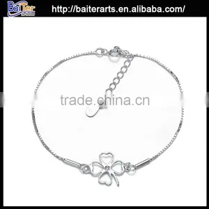 Wholesale Women's 925 Sterling Silver Charm Star Design Charm Bracelet thumbnail-3