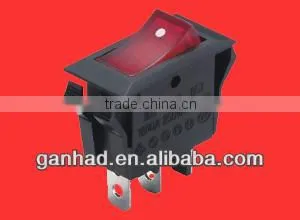Lighted RED 3 Way Rocker Switch thumbnail-1