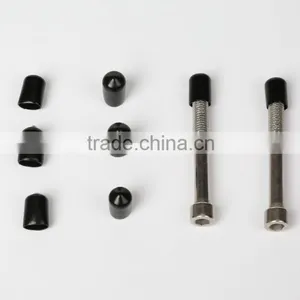 Red Steel Pipe End Caps thumbnail-2